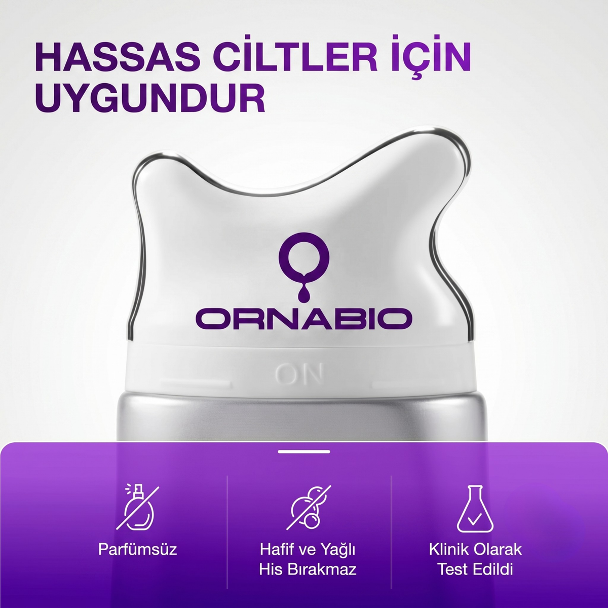 ORNABİO® Kolajen & Retinol Gua Sha Boyun Kremi | Dahili Soğutmalı Masaj Başlığı – 80 mL ®