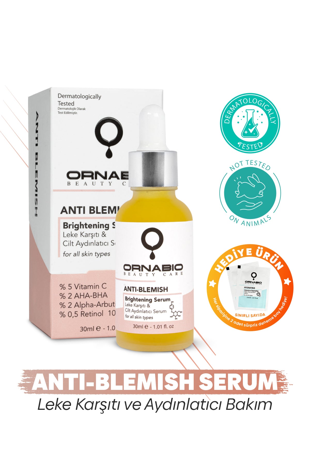 Ornabio Anti-Blemish Leke Karşıtı & Cilt Aydınlatıcı Bakım Serumu