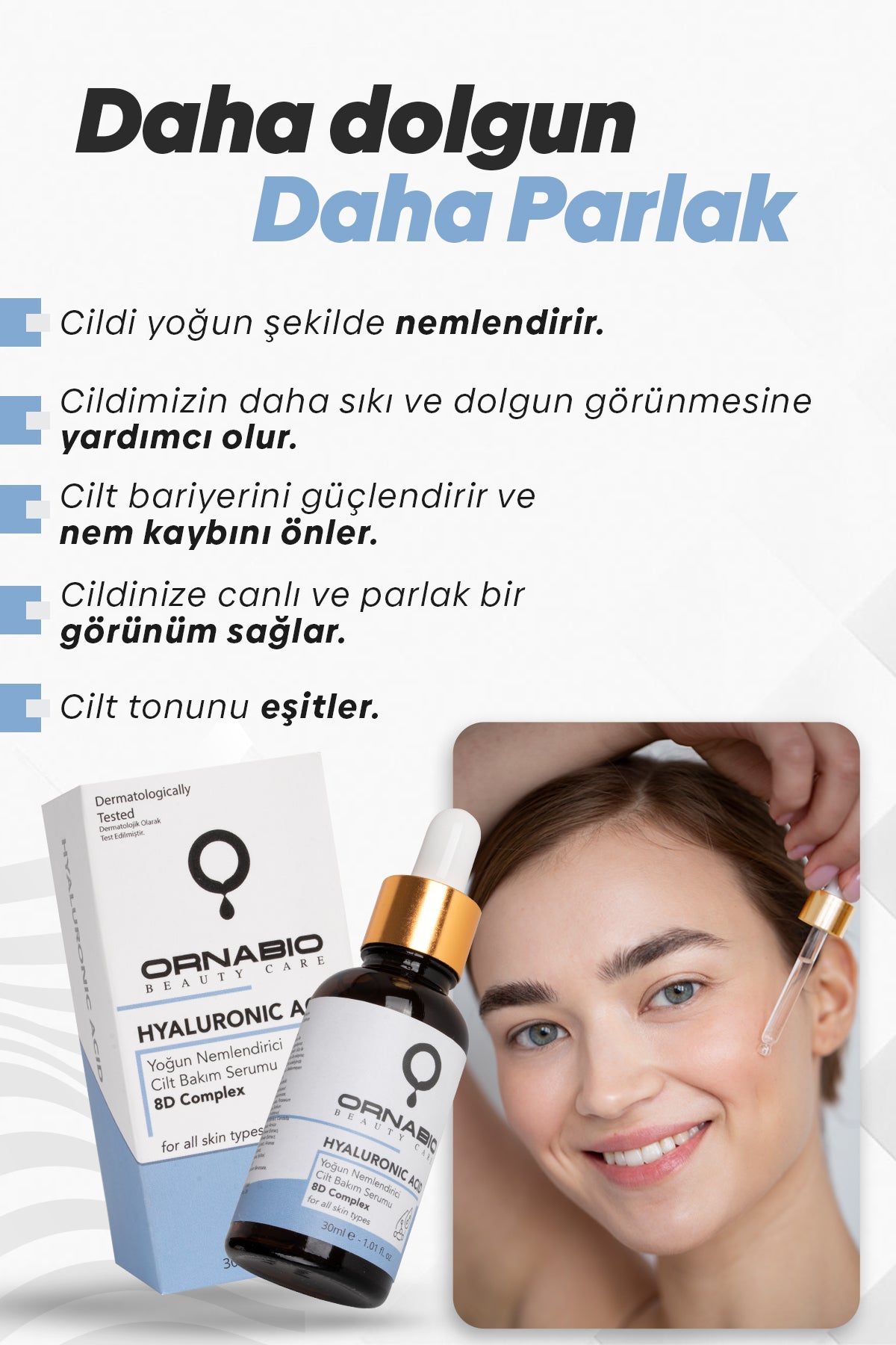 Hyaluronic Acid - Yoğun Nemlendirici Cilt Bakım Serumu