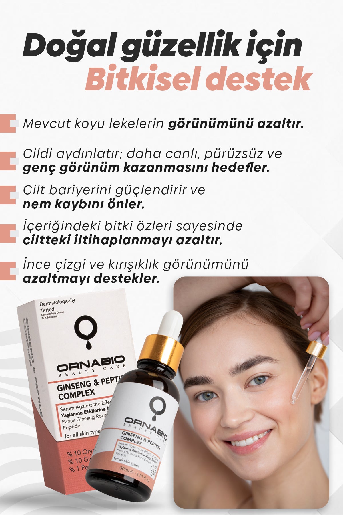 Ginseng&Peptide - Yaşlanma Etkilerine Karşı Serum