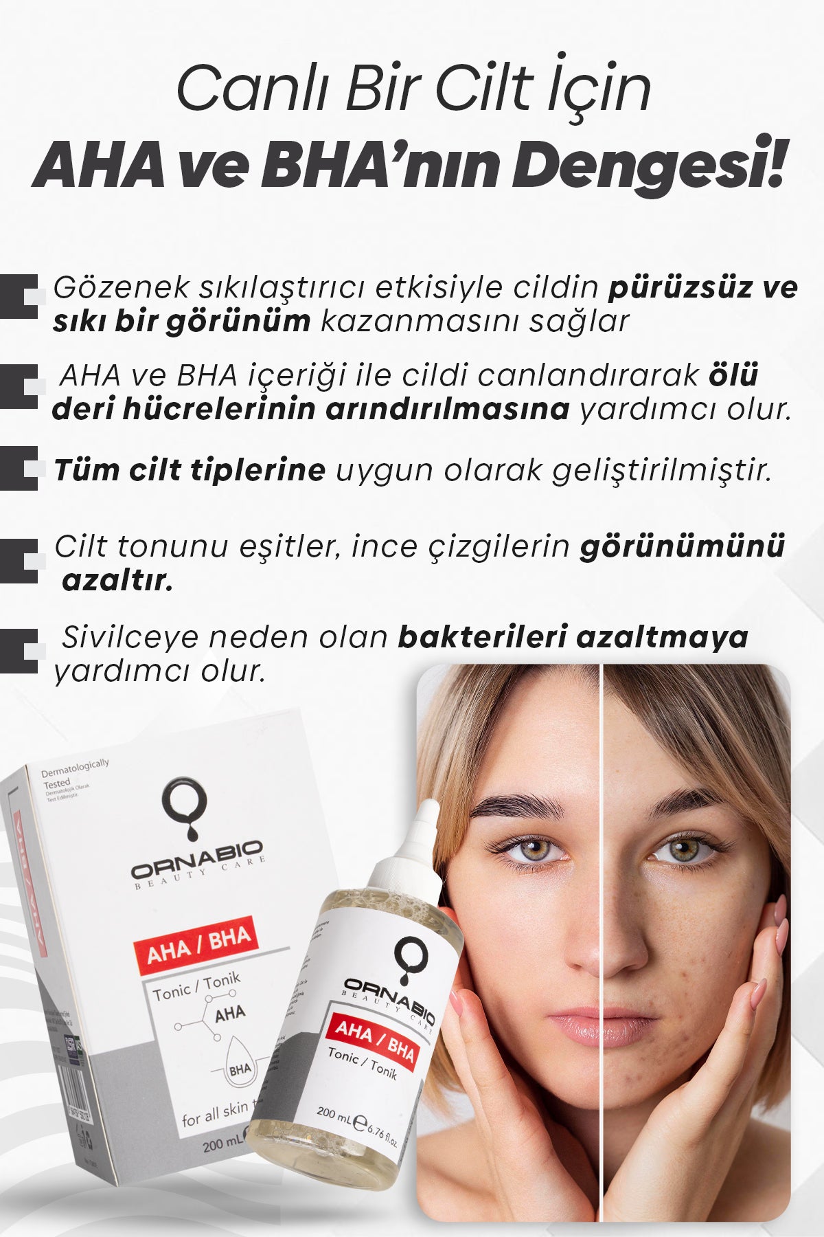 Tüm Ciltler I İçin Canlandırıcı Ve Gözenek Sıkılaştırıcı Glikolik Tonik 200 Ml